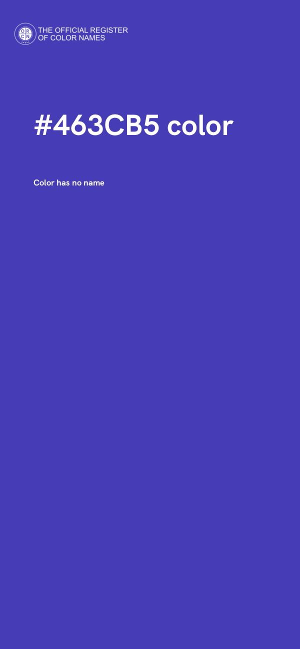 #463CB5 color image