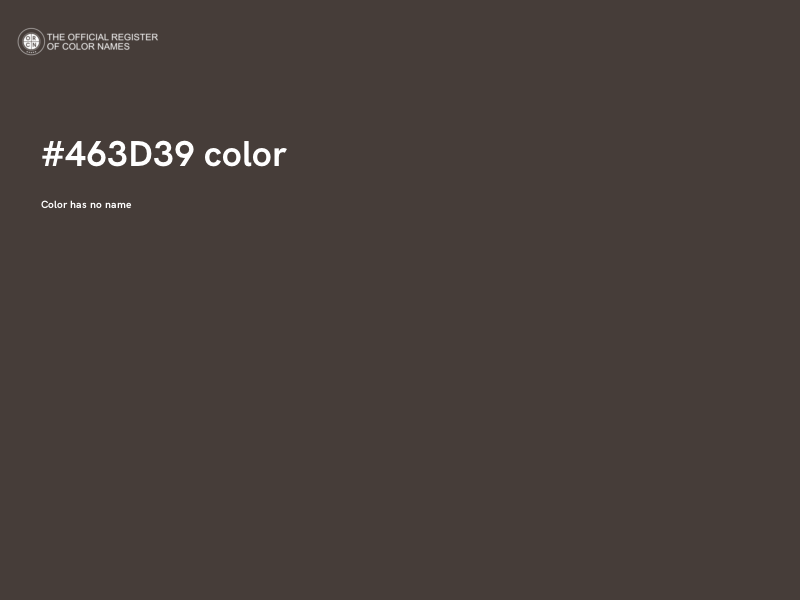 #463D39 color image