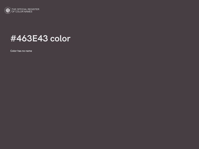 #463E43 color image