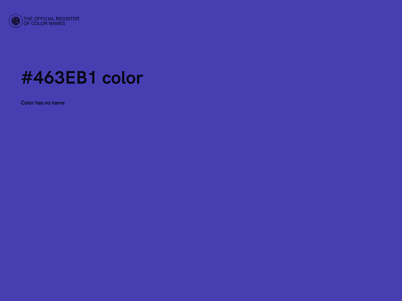 #463EB1 color image