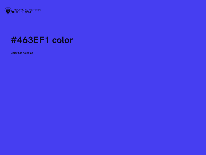 #463EF1 color image