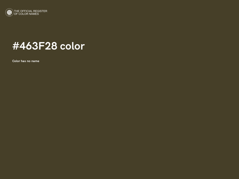 #463F28 color image
