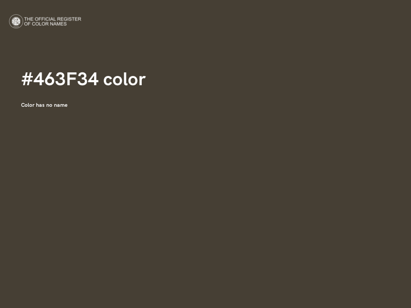 #463F34 color image