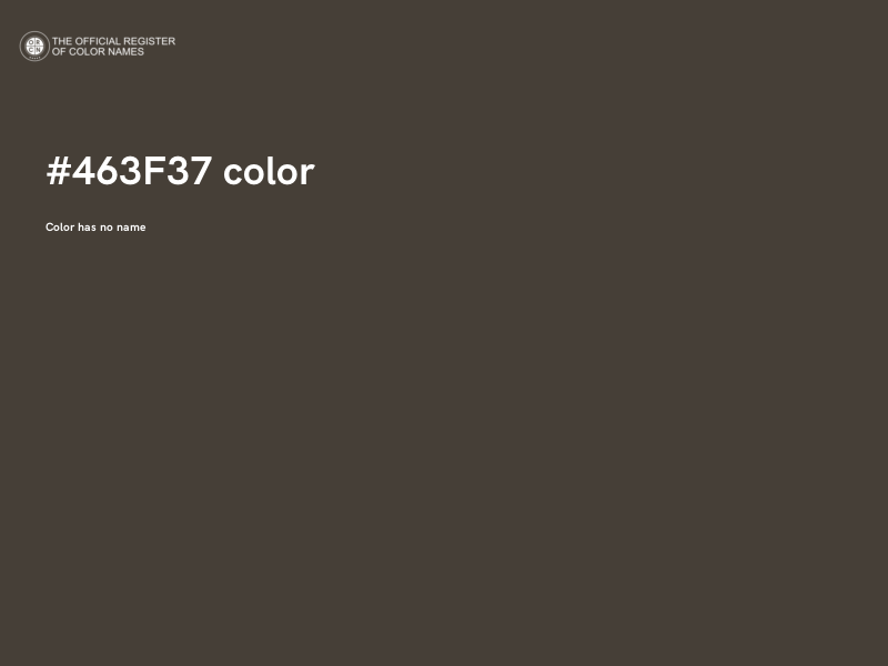 #463F37 color image