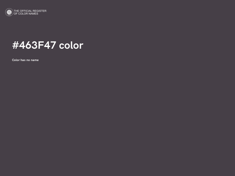 #463F47 color image