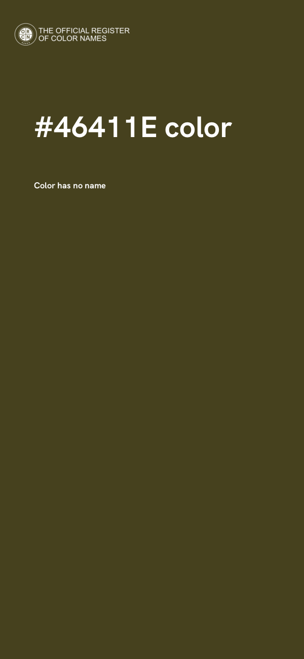 #46411E color image