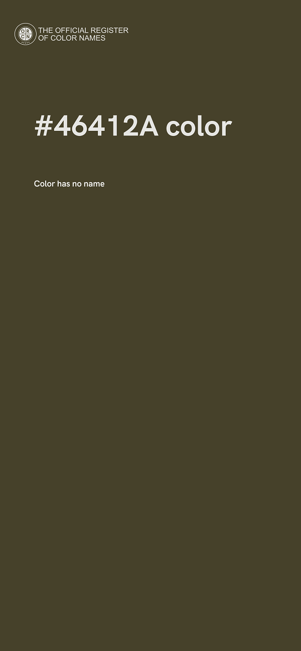 #46412A color image