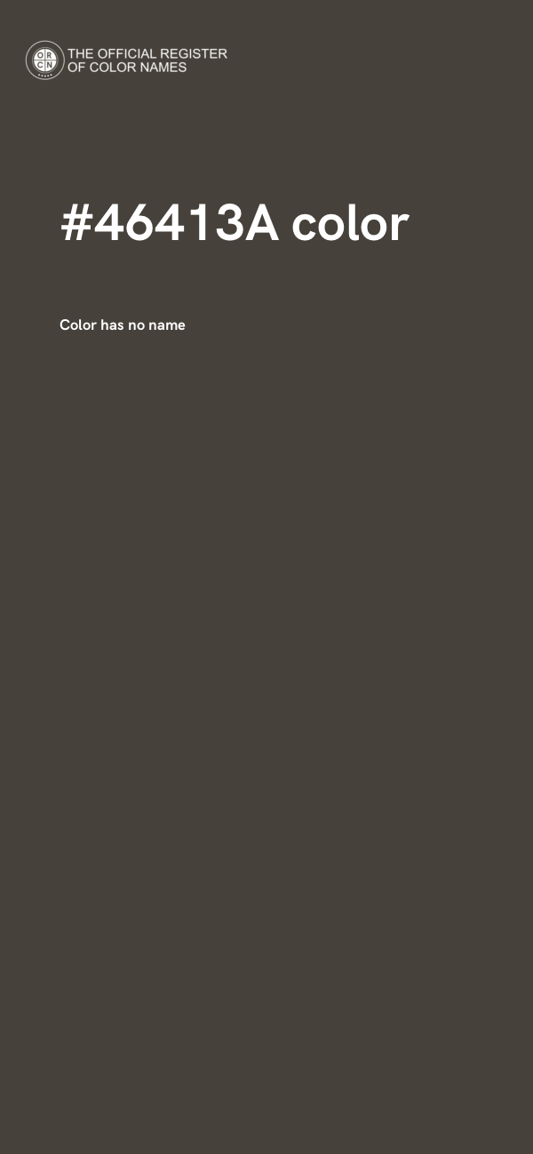 #46413A color image