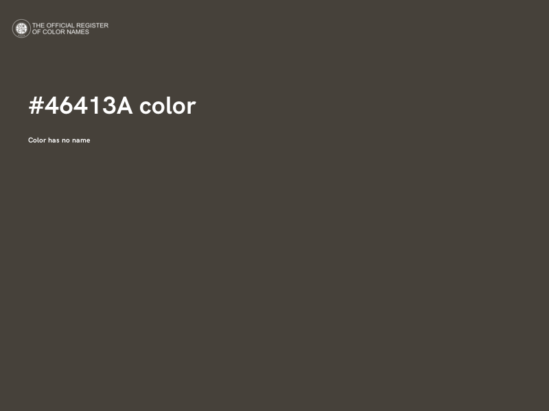 #46413A color image