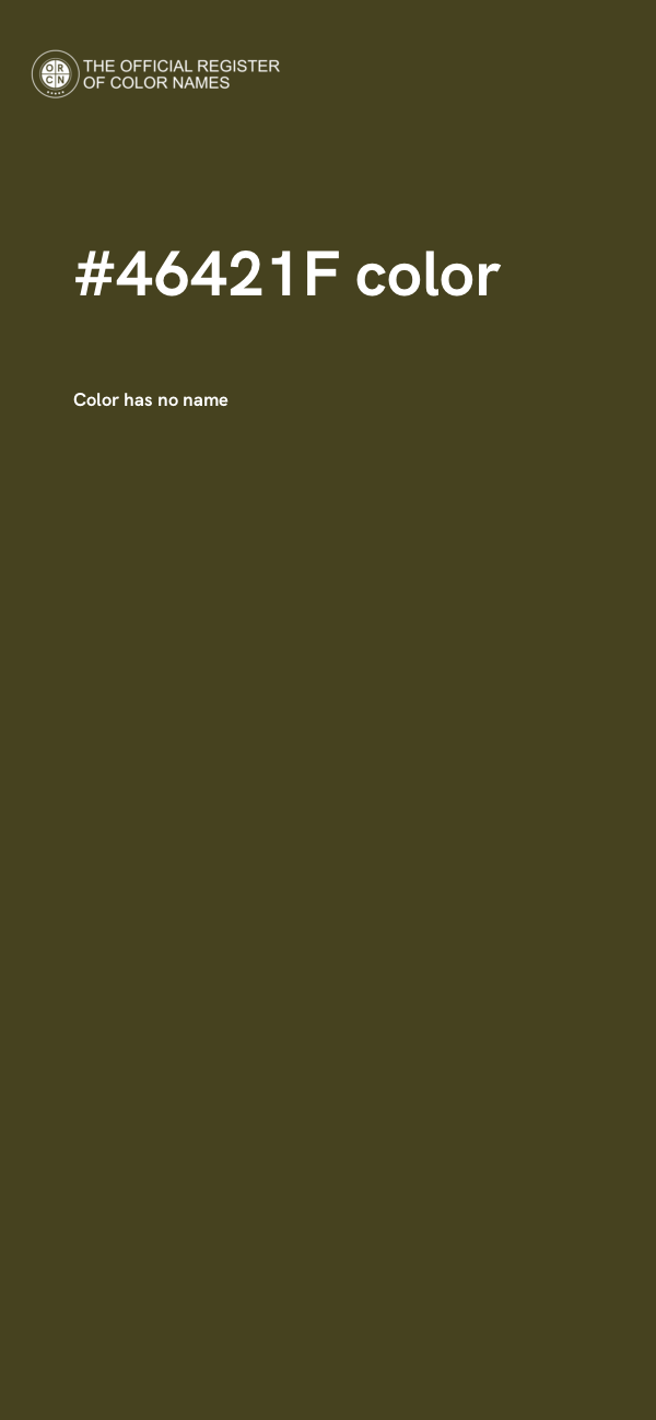 #46421F color image