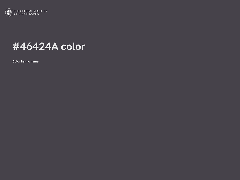 #46424A color image