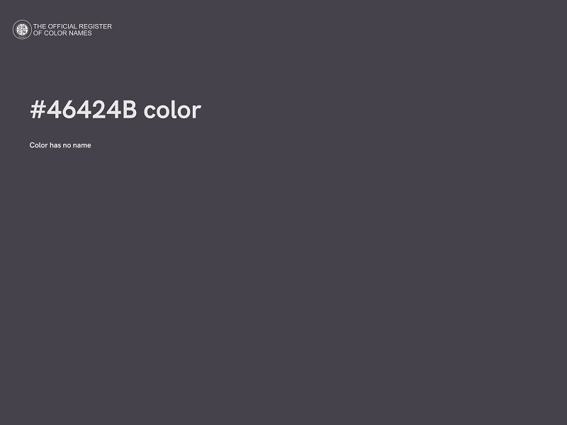 #46424B color image