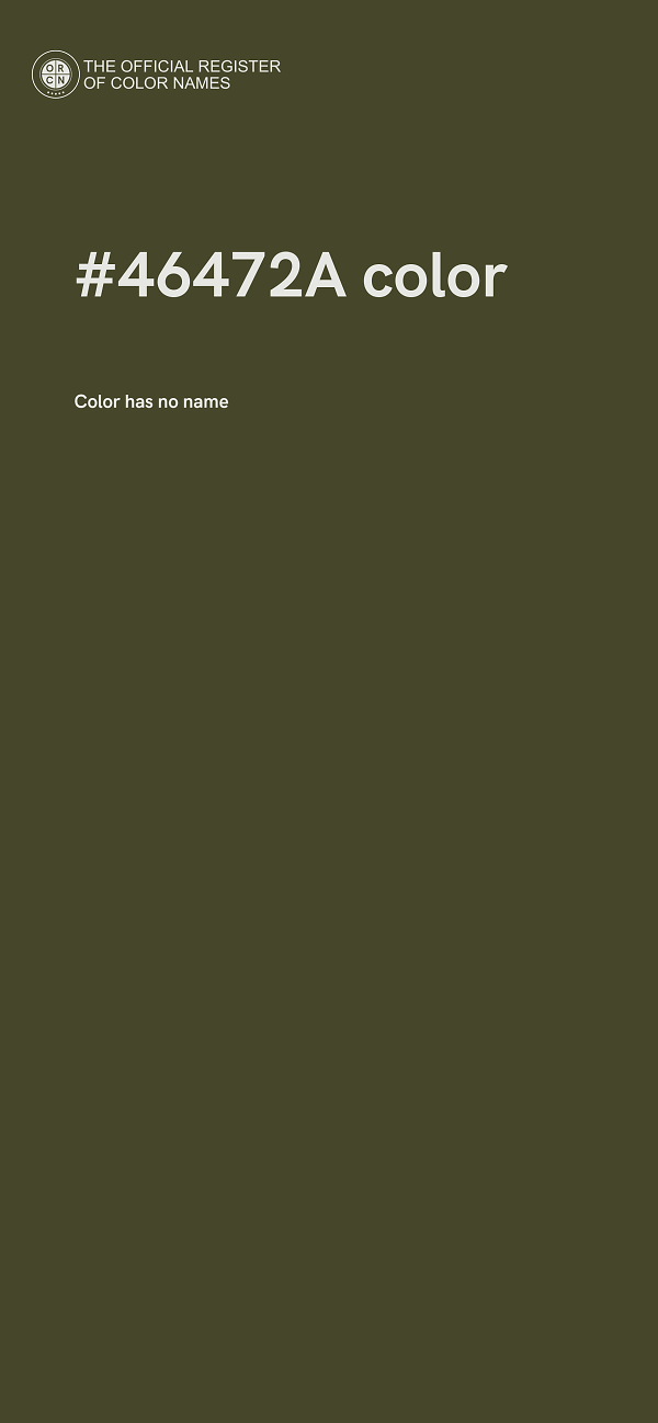 #46472A color image