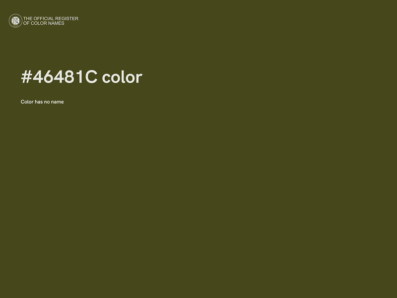 #46481C color image