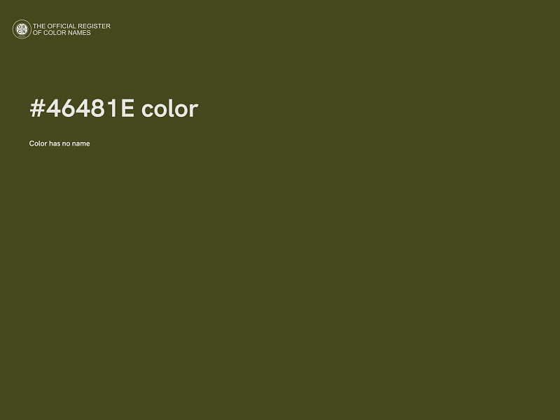 #46481E color image