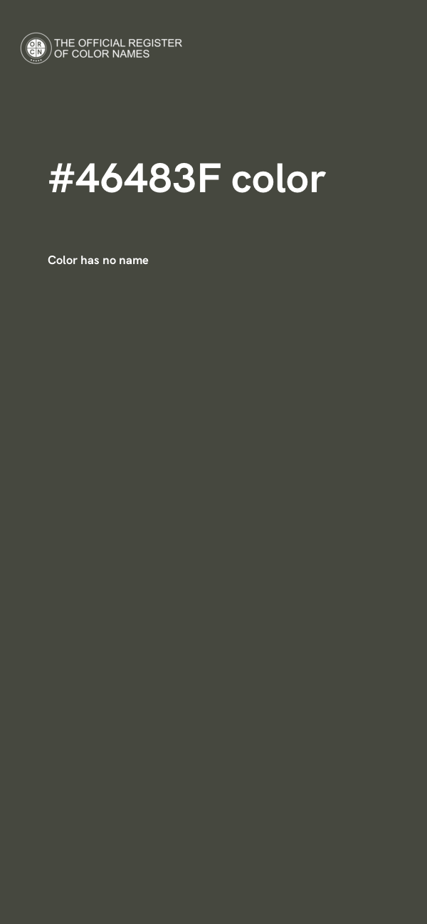 #46483F color image