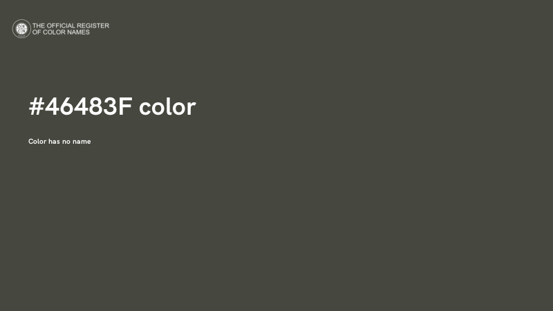 #46483F color image