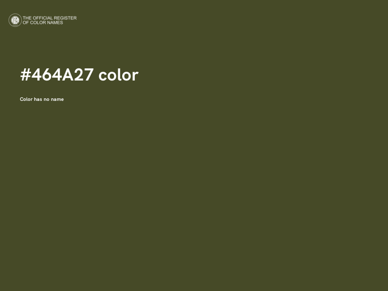 #464A27 color image