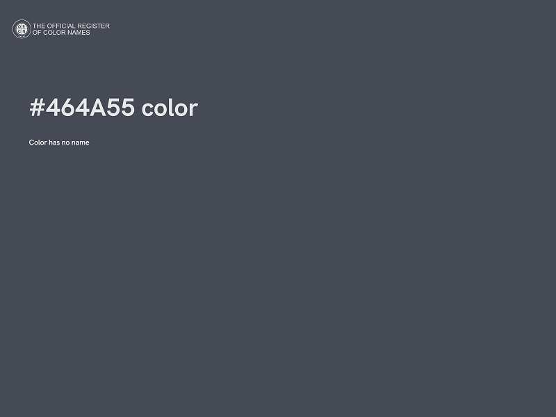 #464A55 color image
