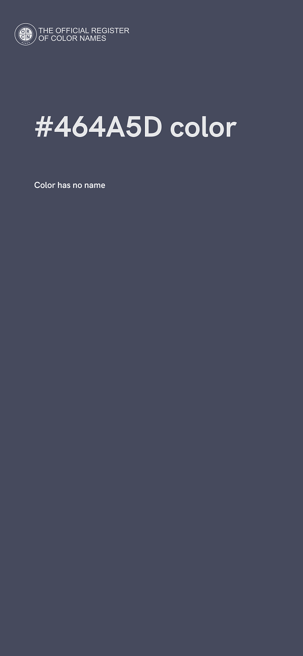 #464A5D color image