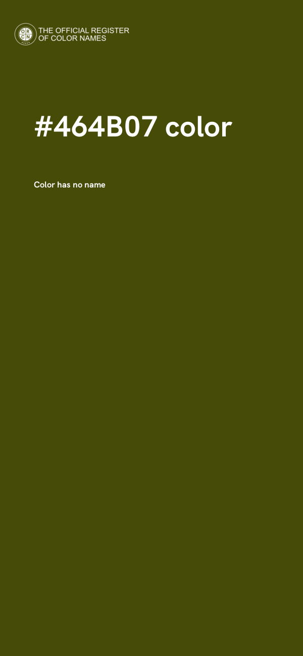 #464B07 color image