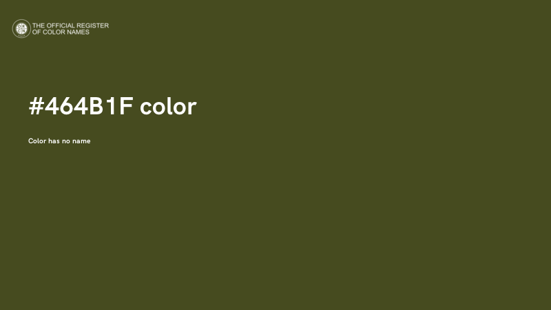 #464B1F color image