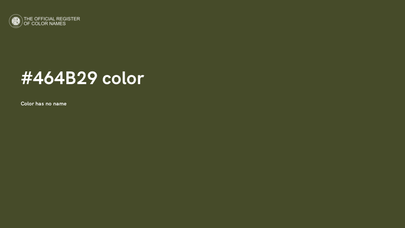 #464B29 color image