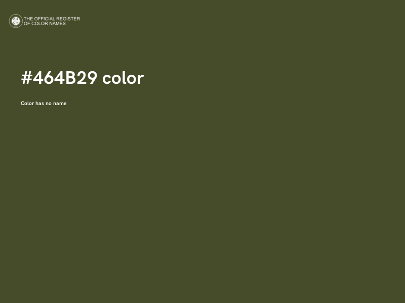 #464B29 color image