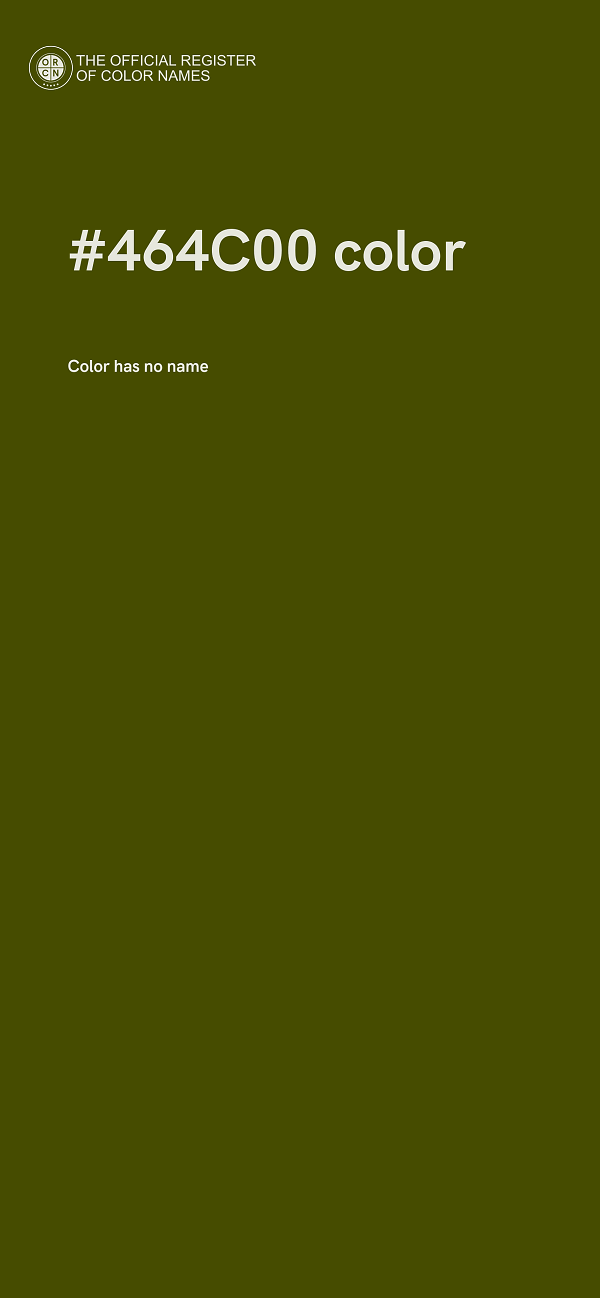 #464C00 color image