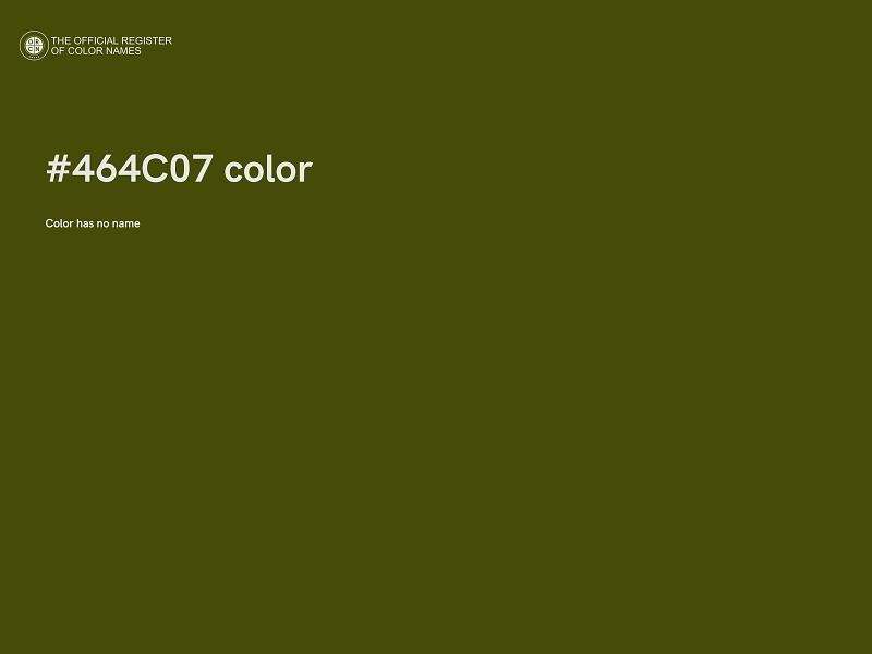 #464C07 color image