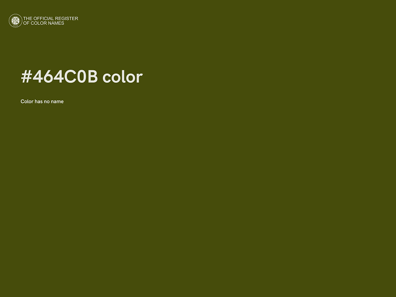 #464C0B color image