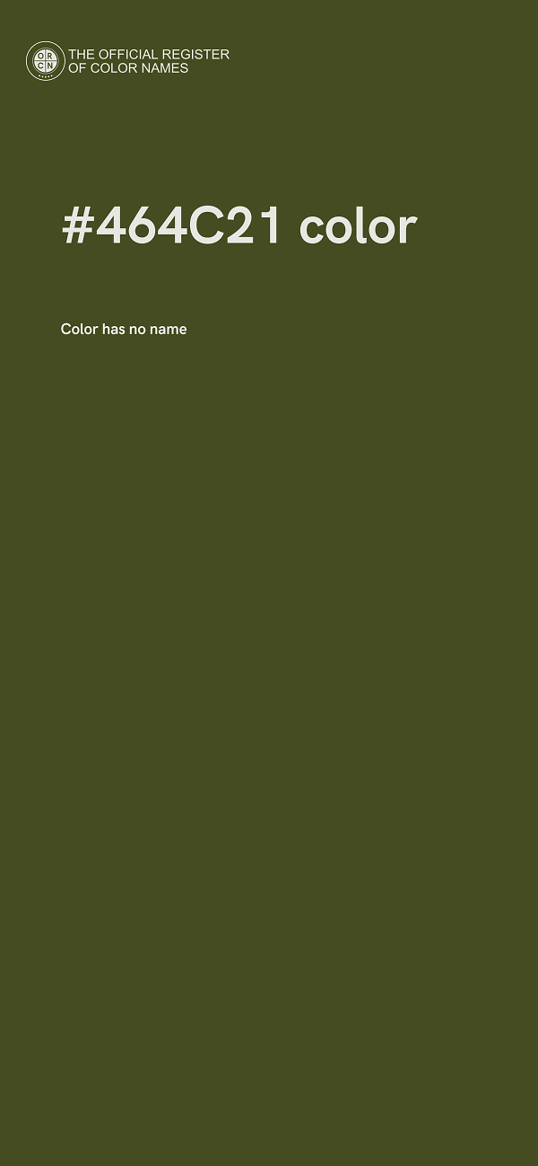 #464C21 color image