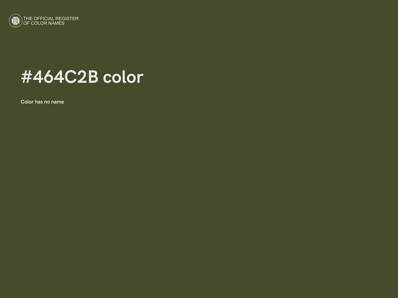 #464C2B color image