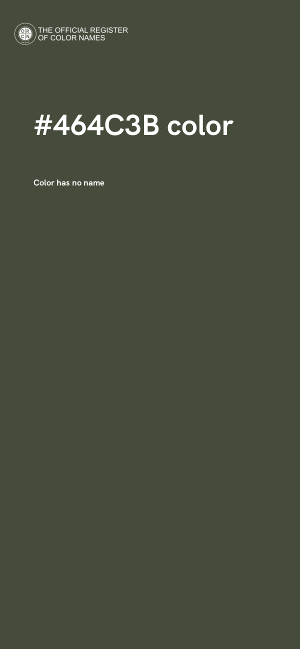 #464C3B color image