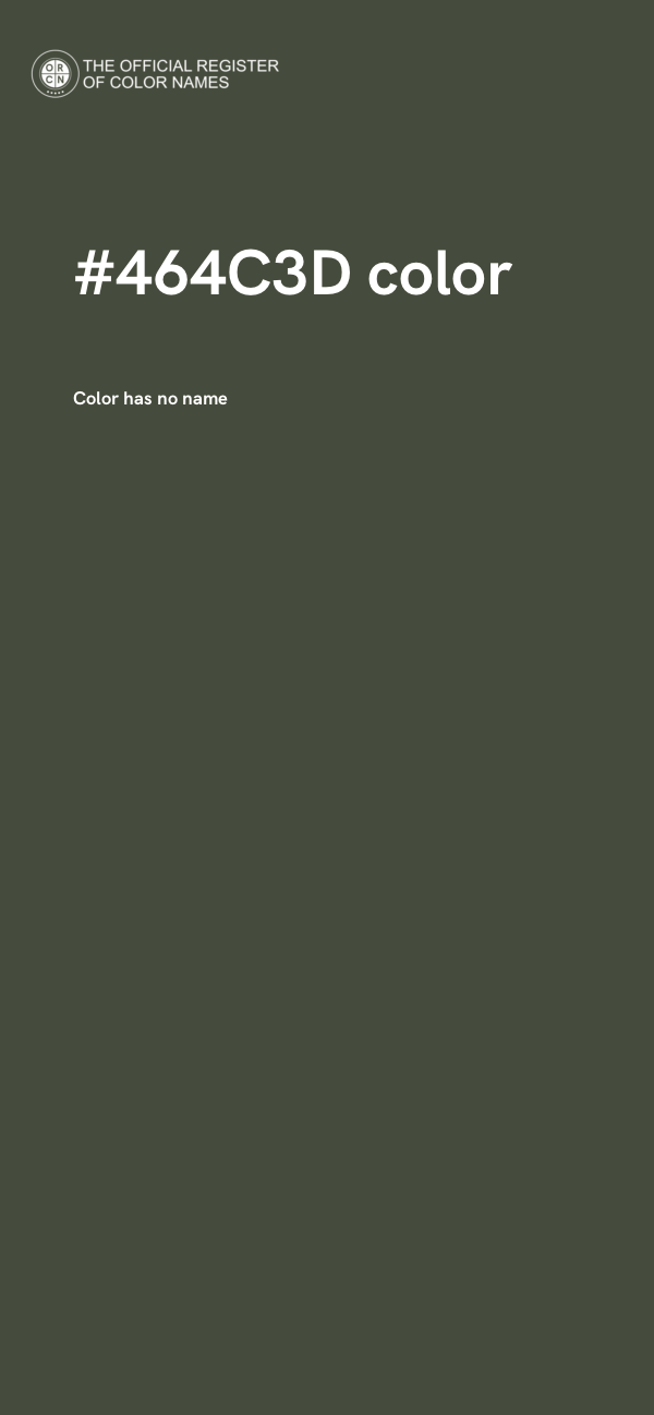 #464C3D color image