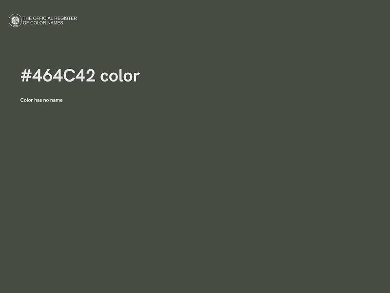 #464C42 color image