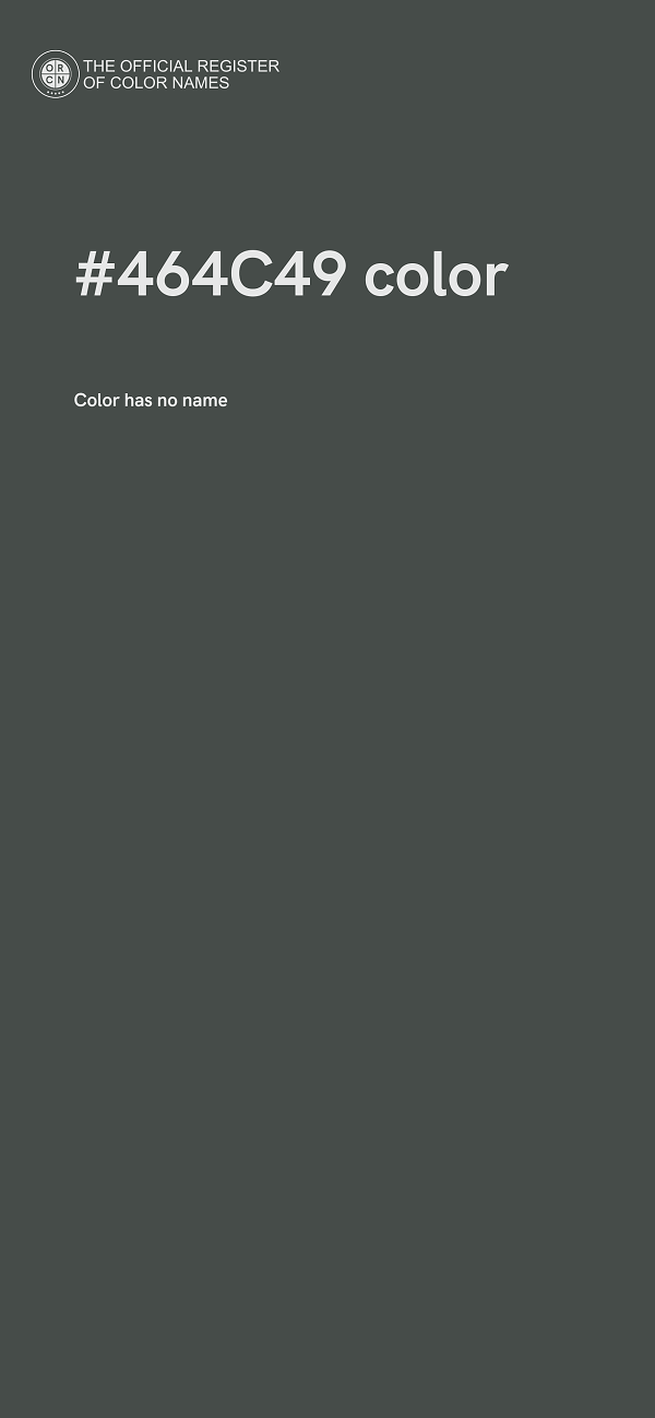 #464C49 color image