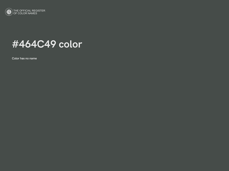 #464C49 color image