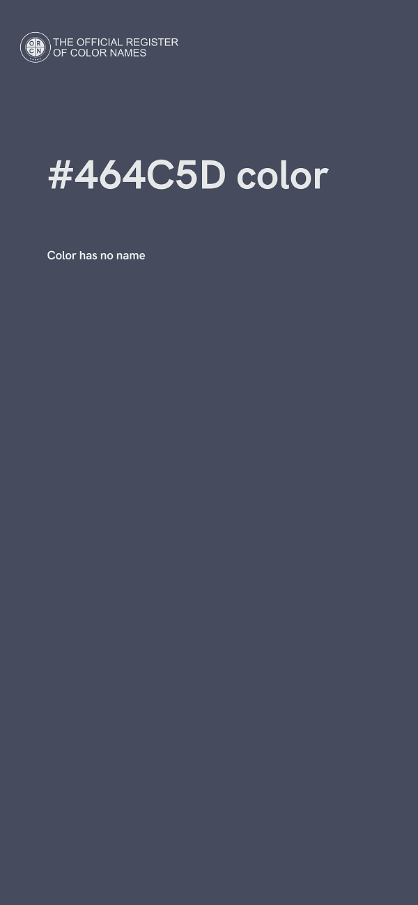 #464C5D color image