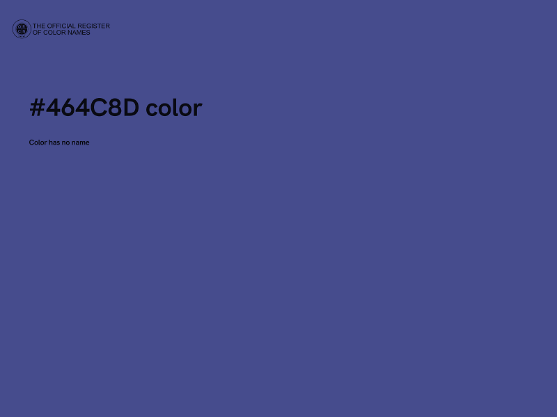 #464C8D color image