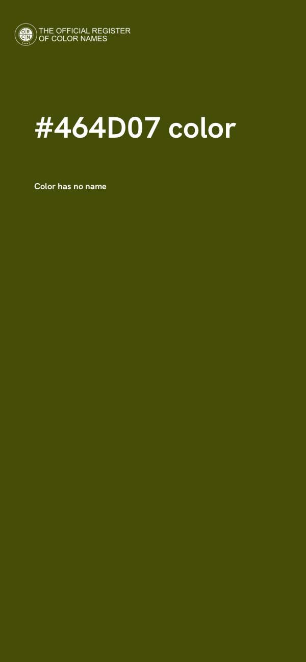 #464D07 color image