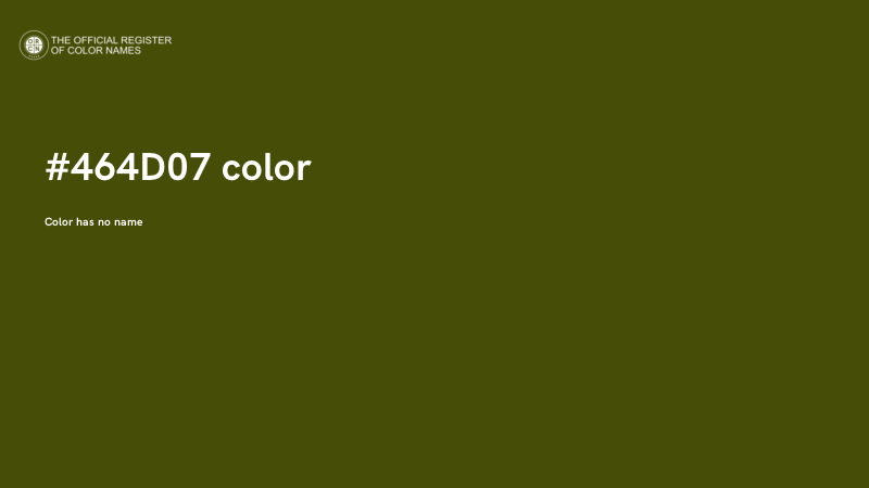 #464D07 color image