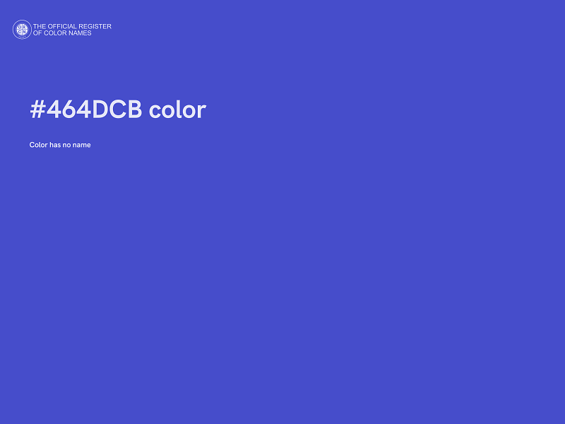 #464DCB color image