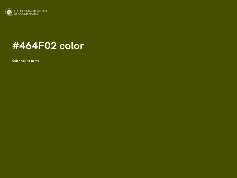 #464F02 color image