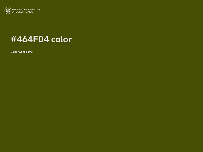#464F04 color image