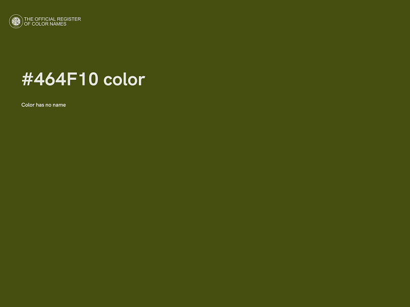 #464F10 color image