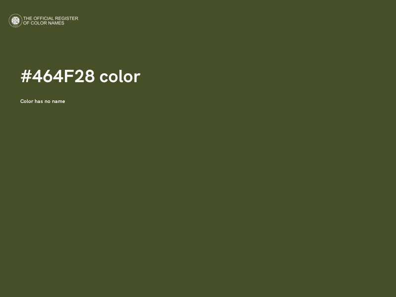#464F28 color image
