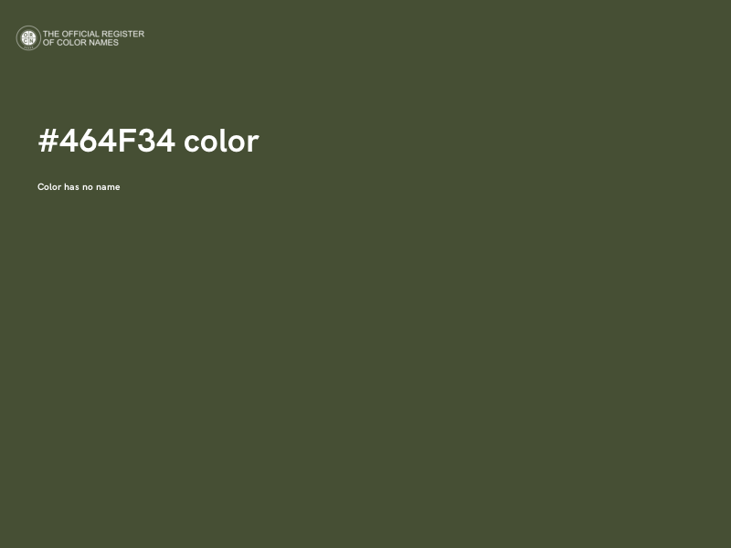 #464F34 color image
