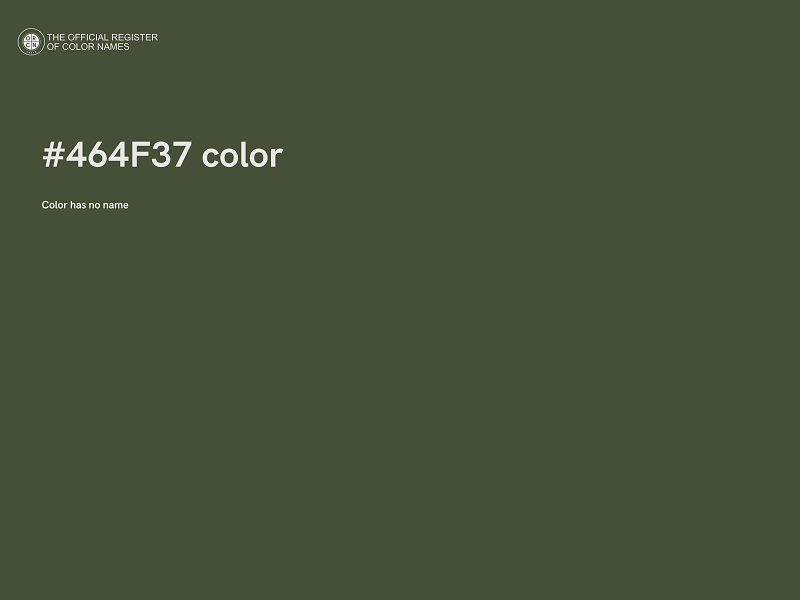 #464F37 color image