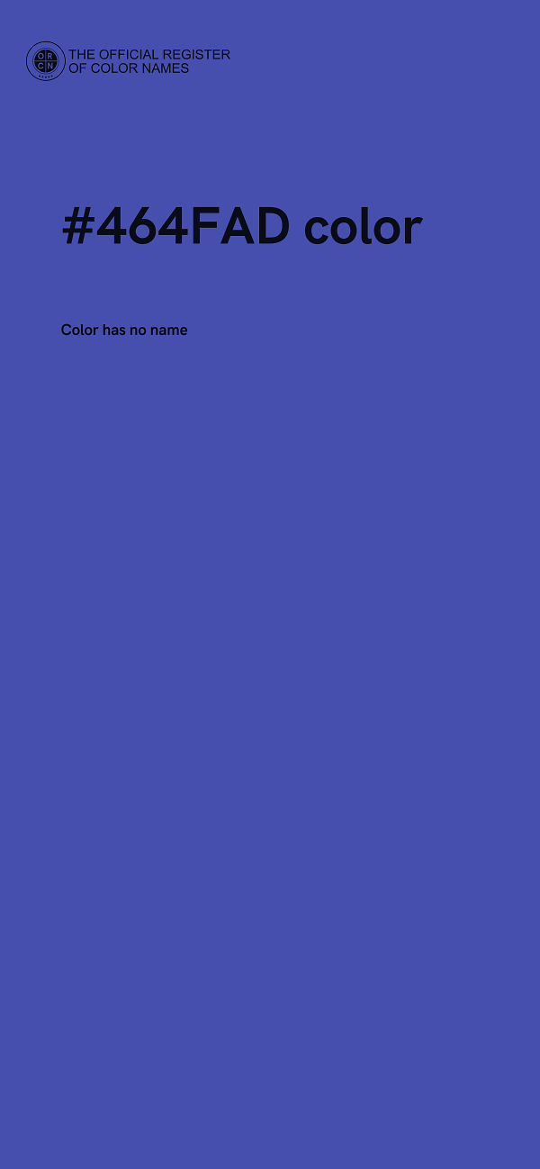#464FAD color image